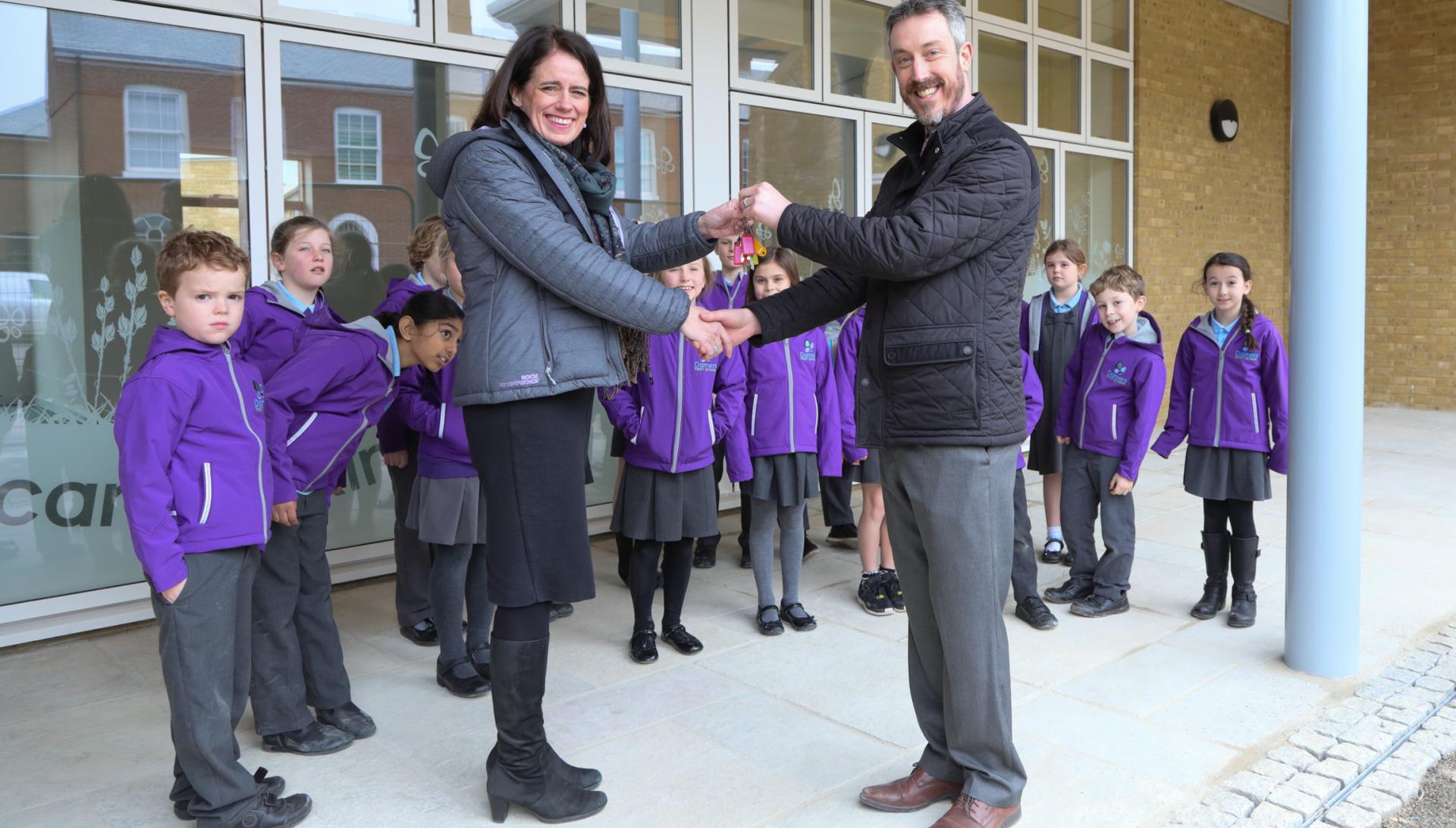 Damers First School reopens in the North East Quadrant