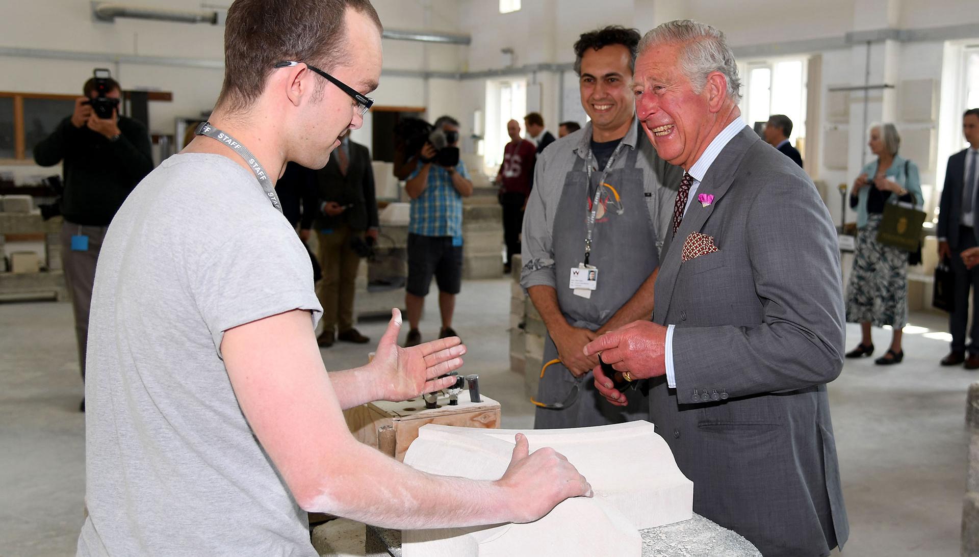 Prince Charles visit to Poundbury, May, 2018