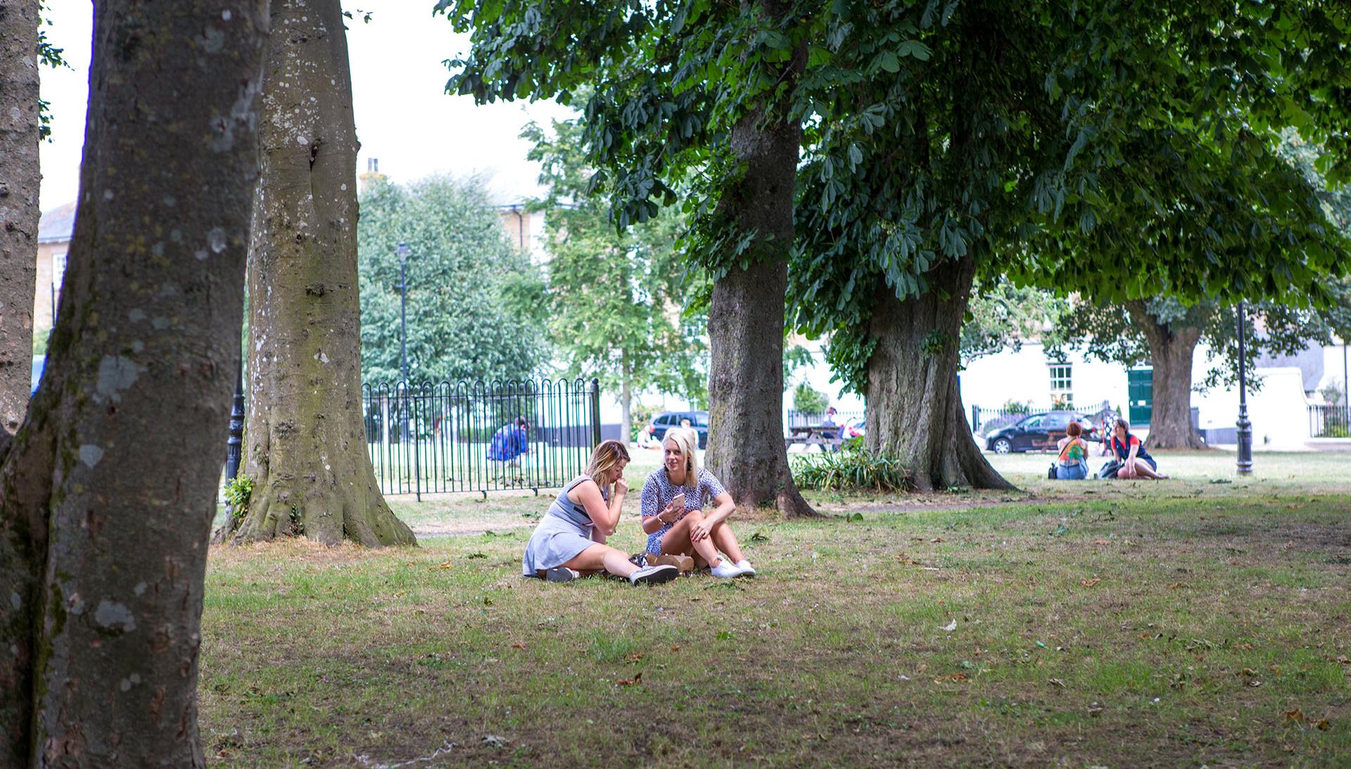 Relaxing in Poundbury