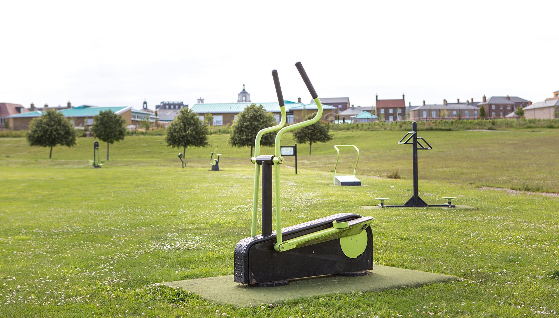 Fitness equipment on The Great Field